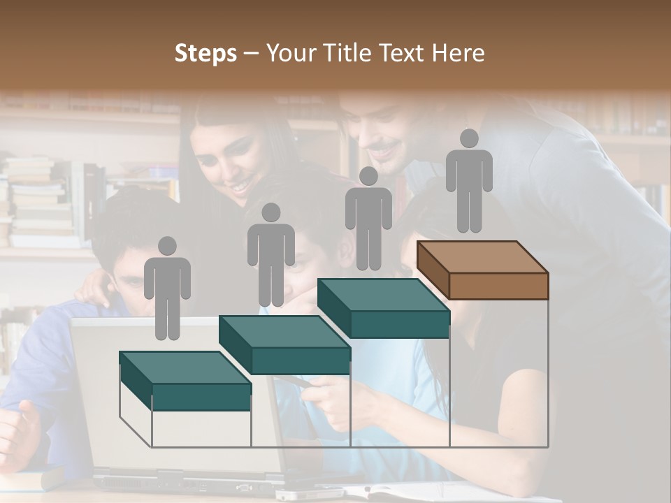 Wireless College Team PowerPoint Template