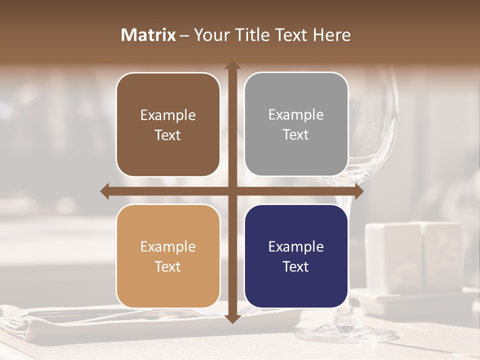 Wine Luxury Tableware PowerPoint Template