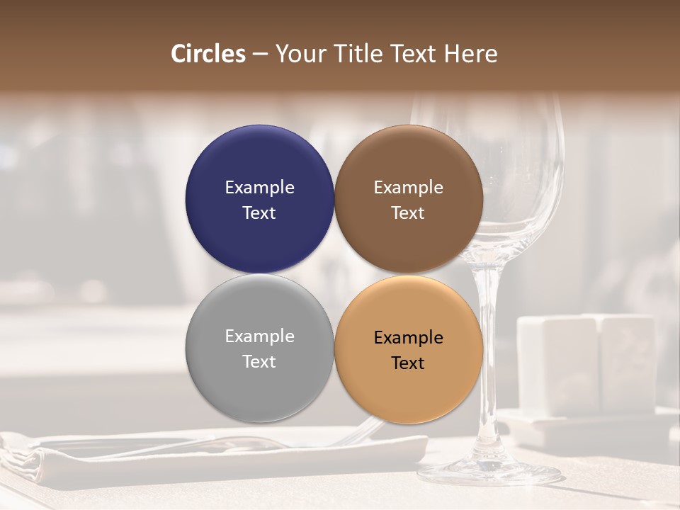 Wine Luxury Tableware PowerPoint Template