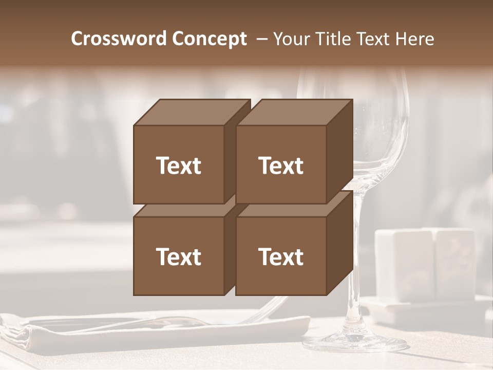 Wine Luxury Tableware PowerPoint Template