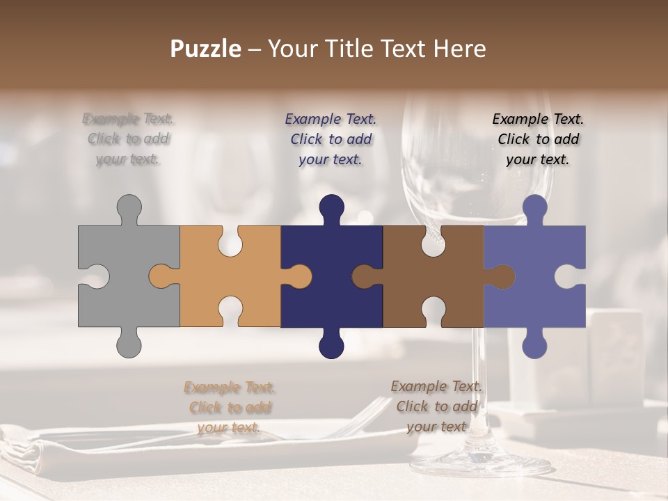 Wine Luxury Tableware PowerPoint Template