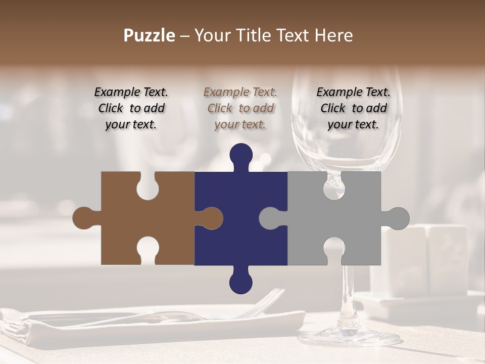 Wine Luxury Tableware PowerPoint Template