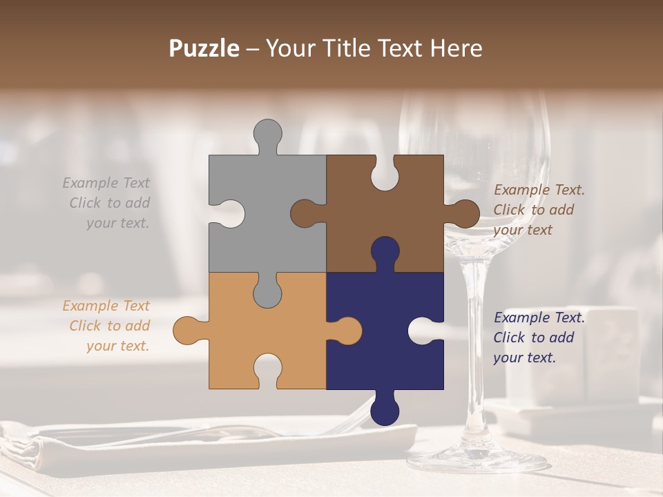 Wine Luxury Tableware PowerPoint Template