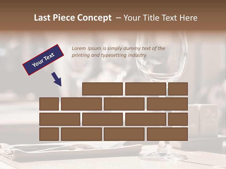 Wine Luxury Tableware PowerPoint Template