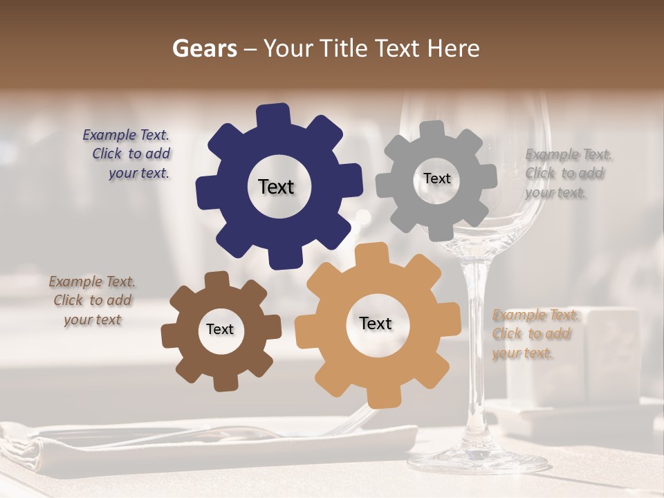 Wine Luxury Tableware PowerPoint Template