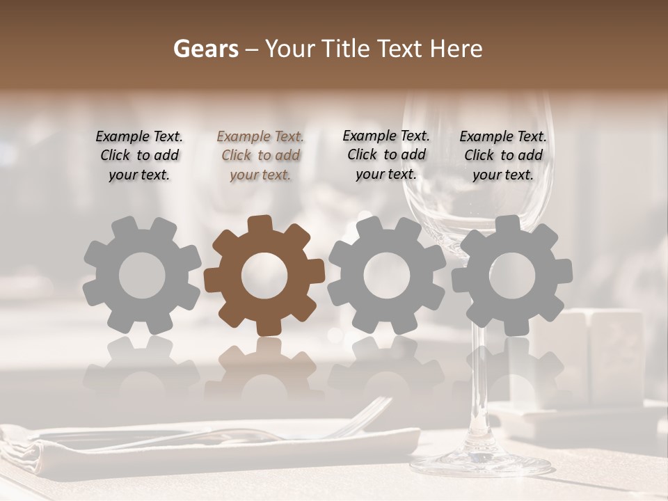 Wine Luxury Tableware PowerPoint Template
