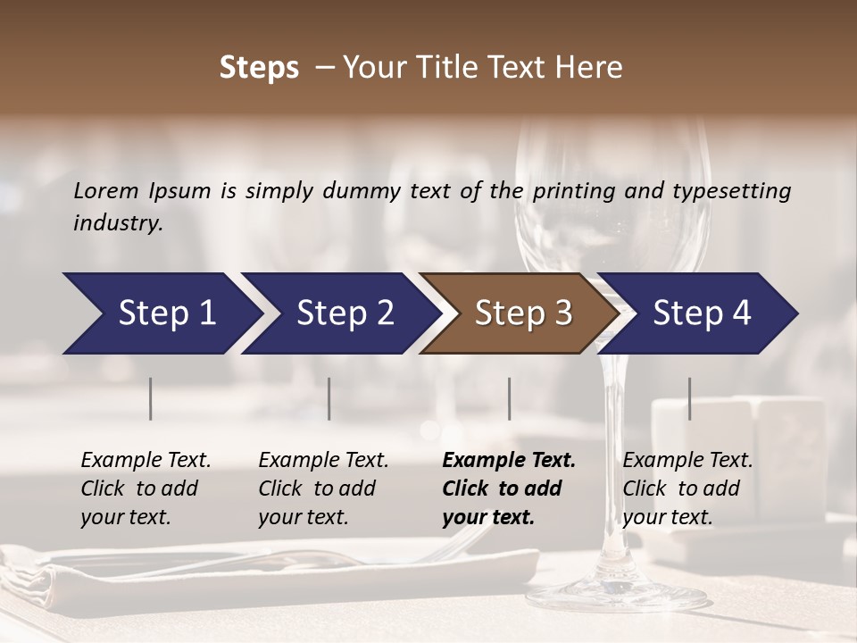 Wine Luxury Tableware PowerPoint Template