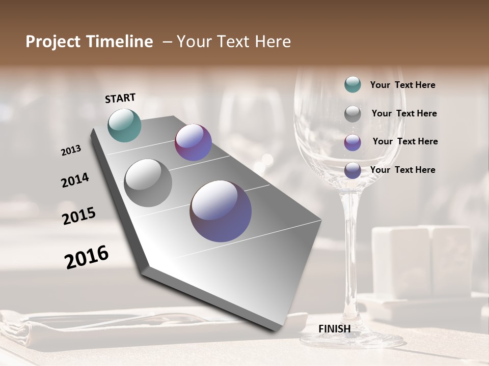 Wine Luxury Tableware PowerPoint Template