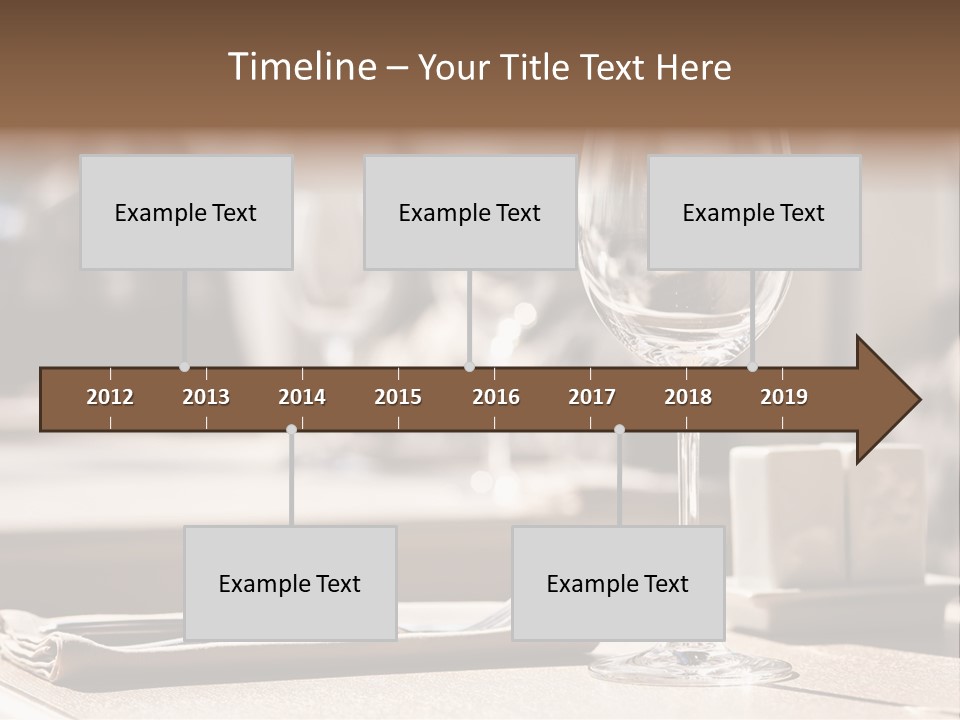 Wine Luxury Tableware PowerPoint Template