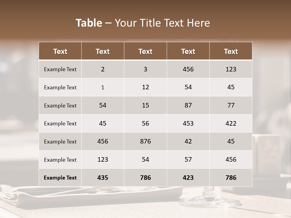 Wine Luxury Tableware PowerPoint Template