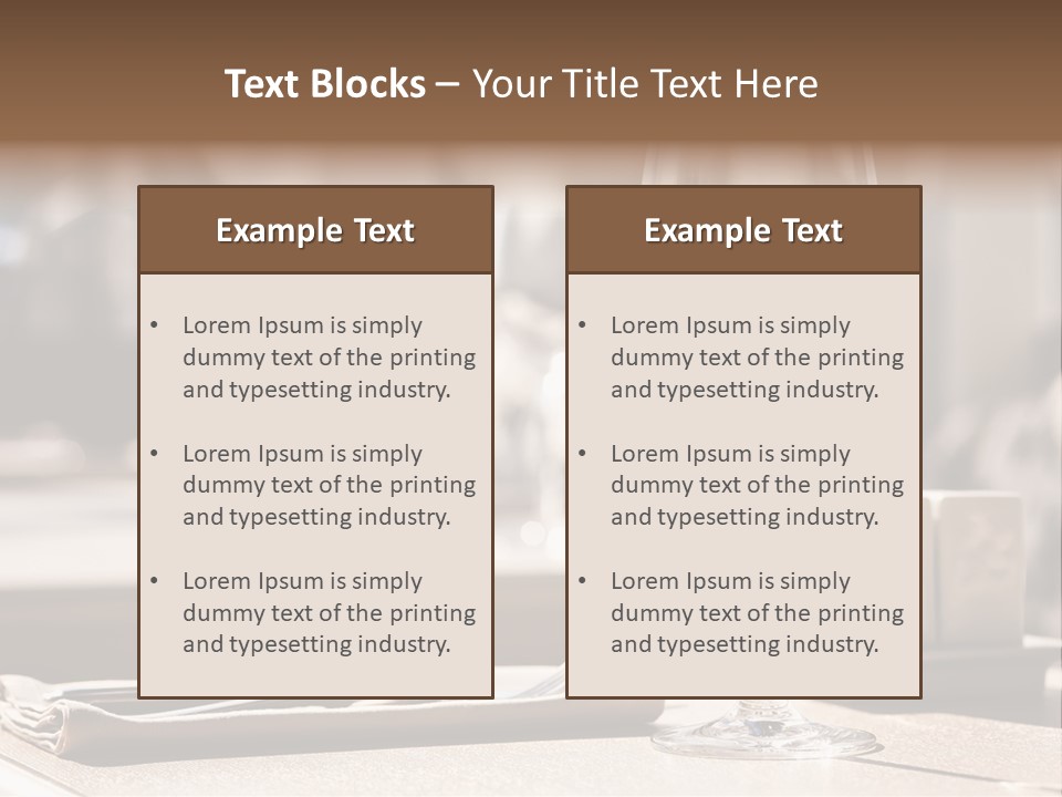 Wine Luxury Tableware PowerPoint Template