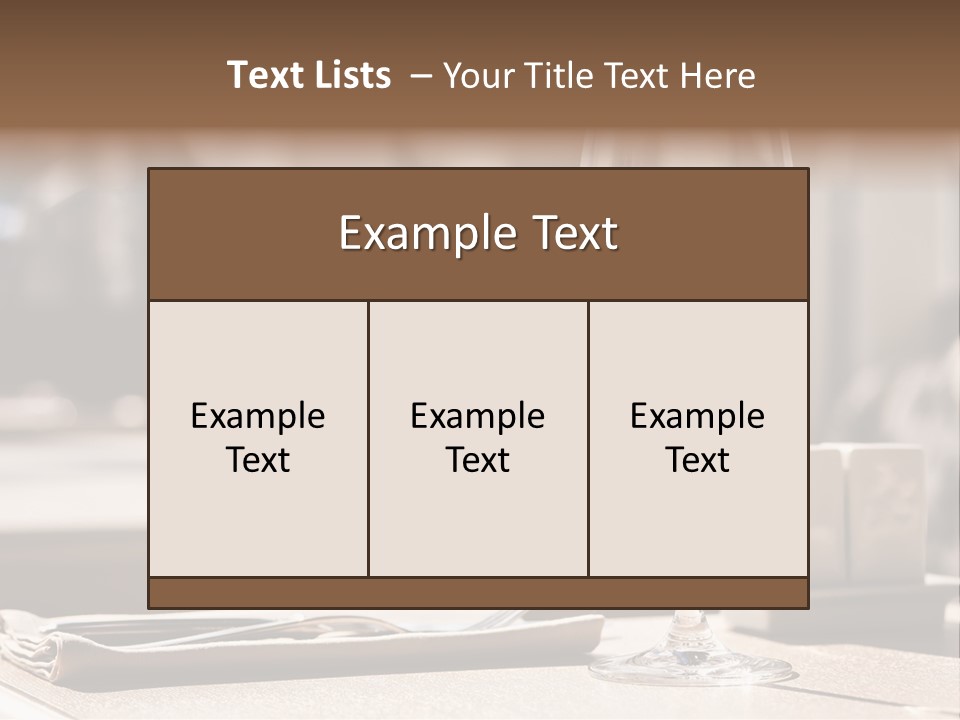 Wine Luxury Tableware PowerPoint Template