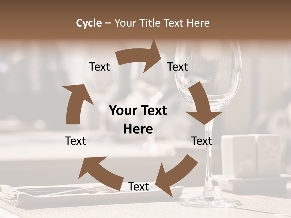Wine Luxury Tableware PowerPoint Template