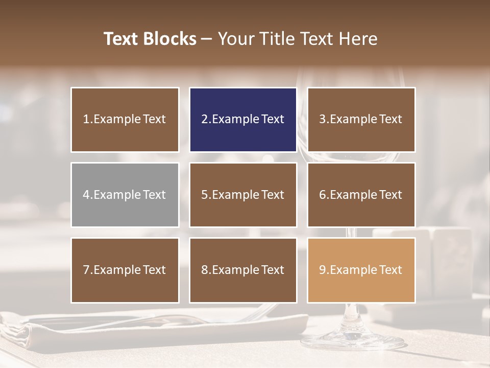 Wine Luxury Tableware PowerPoint Template