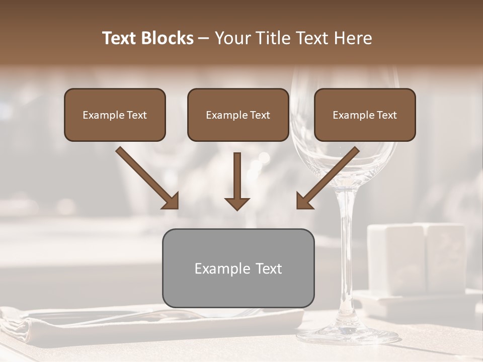Wine Luxury Tableware PowerPoint Template