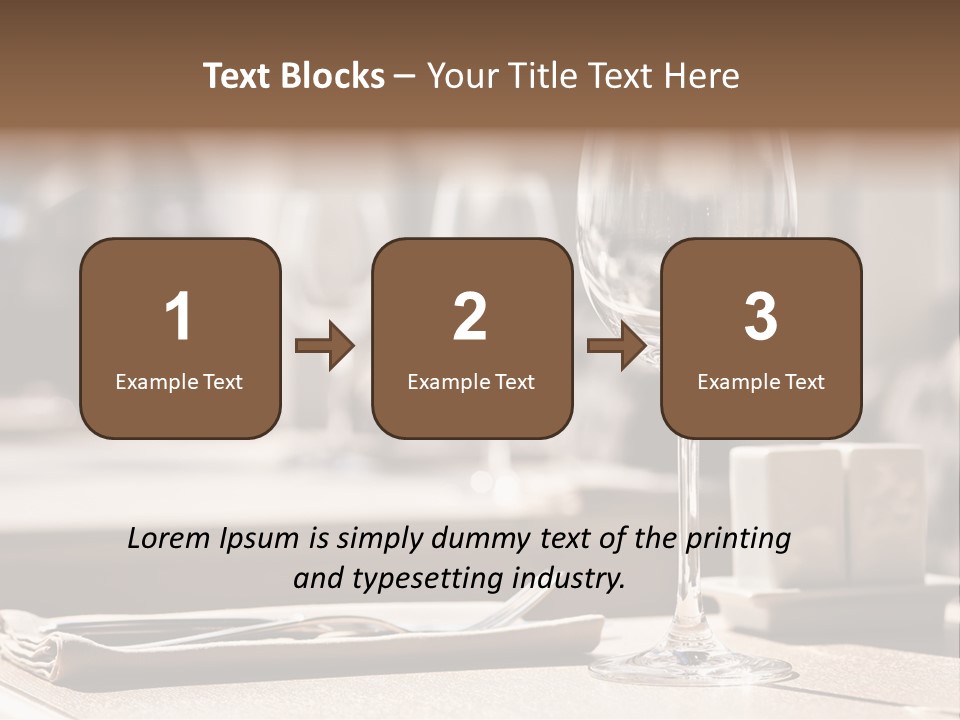 Wine Luxury Tableware PowerPoint Template