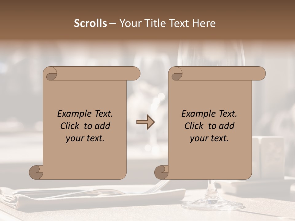 Wine Luxury Tableware PowerPoint Template