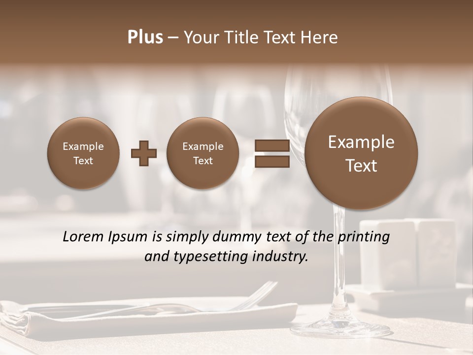 Wine Luxury Tableware PowerPoint Template