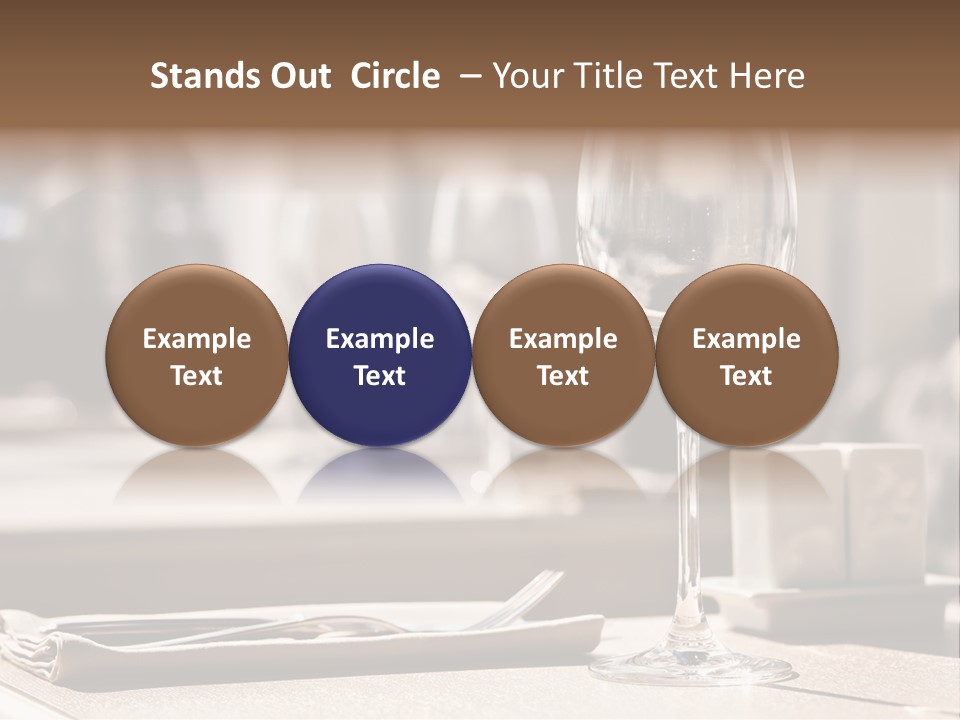 Wine Luxury Tableware PowerPoint Template