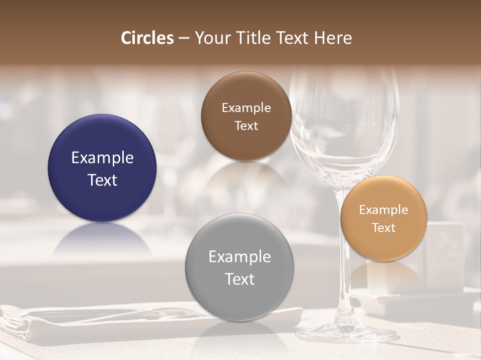 Wine Luxury Tableware PowerPoint Template