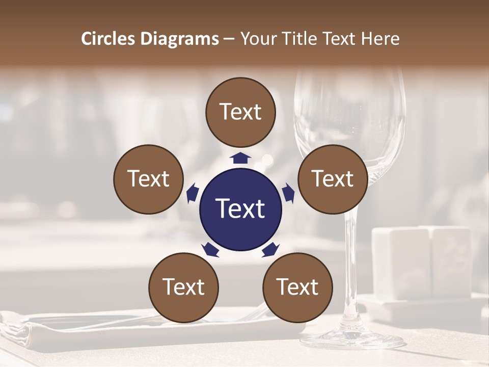 Wine Luxury Tableware PowerPoint Template