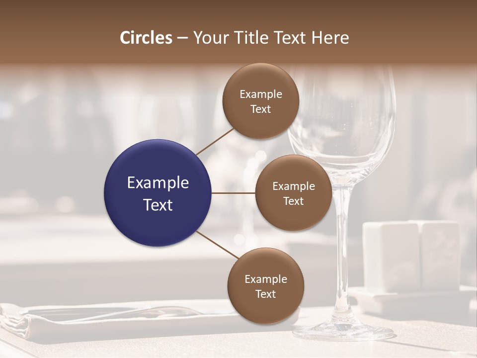 Wine Luxury Tableware PowerPoint Template