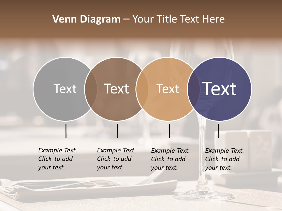 Wine Luxury Tableware PowerPoint Template