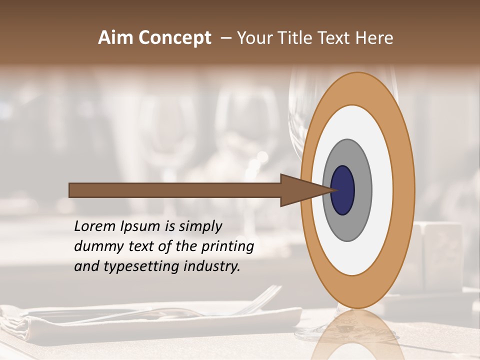 Wine Luxury Tableware PowerPoint Template