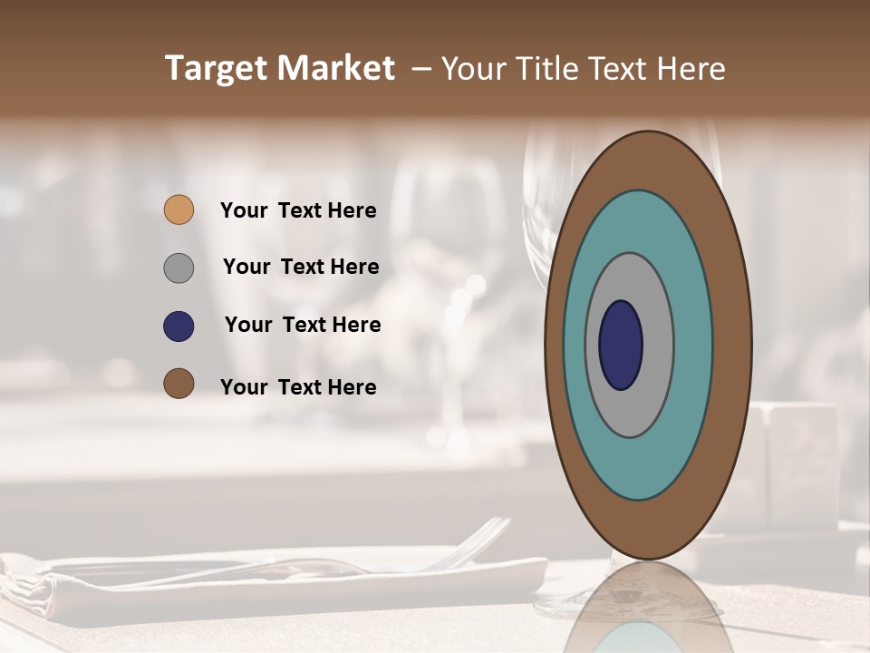 Wine Luxury Tableware PowerPoint Template