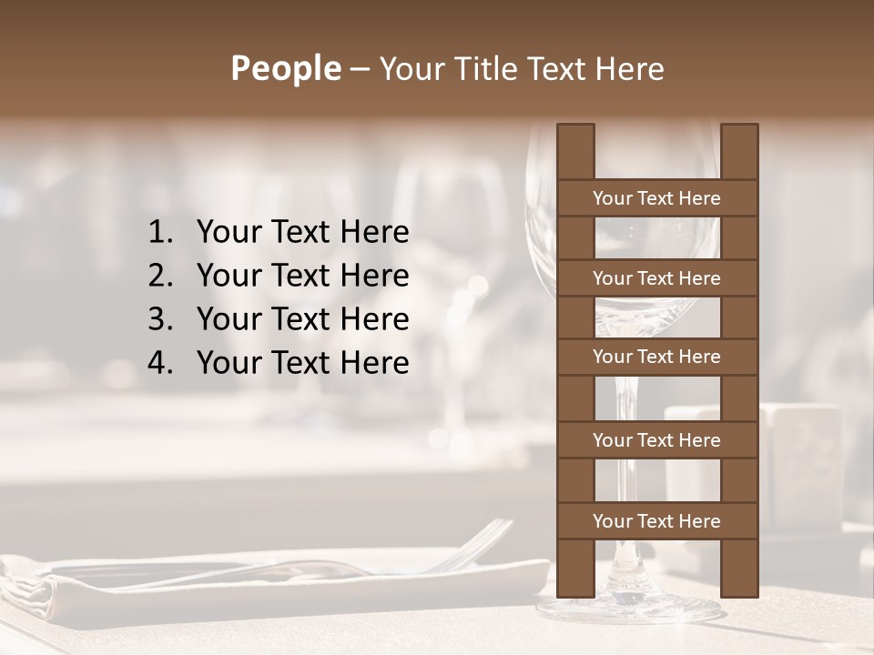 Wine Luxury Tableware PowerPoint Template