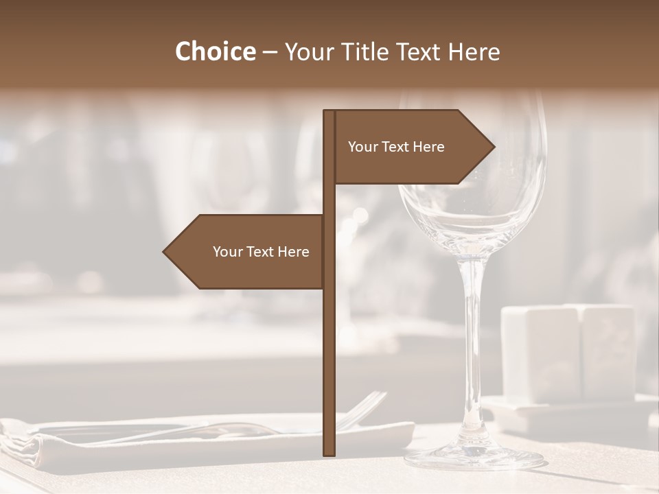 Wine Luxury Tableware PowerPoint Template