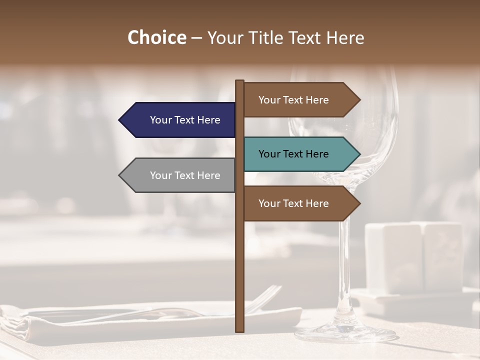 Wine Luxury Tableware PowerPoint Template