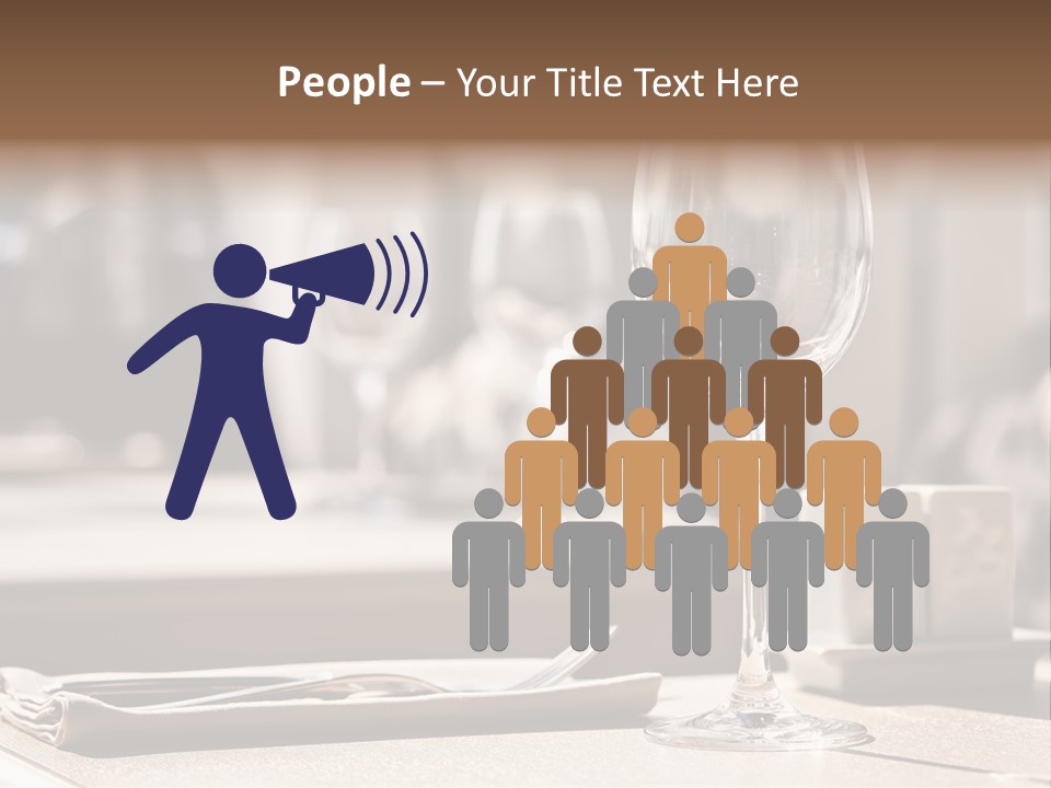 Wine Luxury Tableware PowerPoint Template