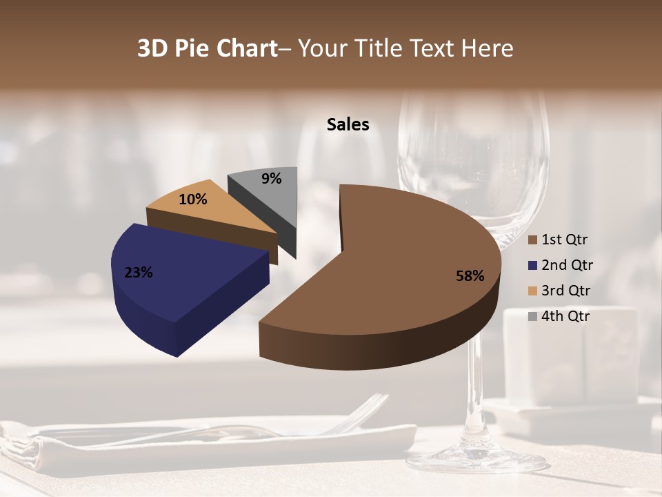 Wine Luxury Tableware PowerPoint Template