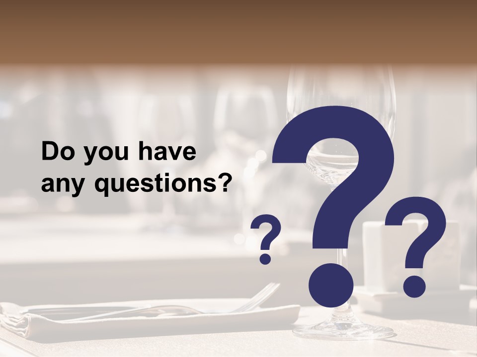 Wine Luxury Tableware PowerPoint Template