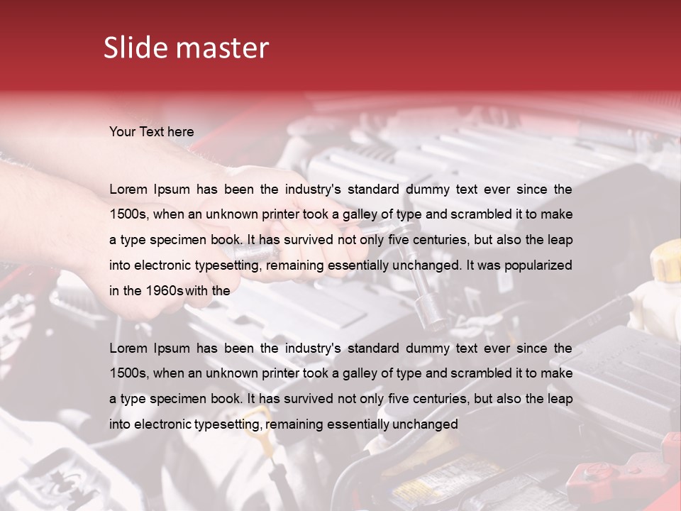 Petrol Mechanical Fuel PowerPoint Template