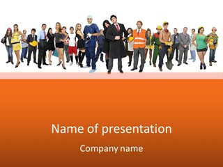 Modern People Female PowerPoint Template