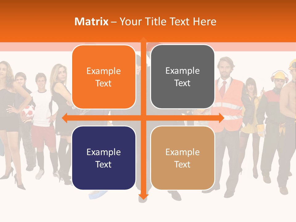 Modern People Female PowerPoint Template