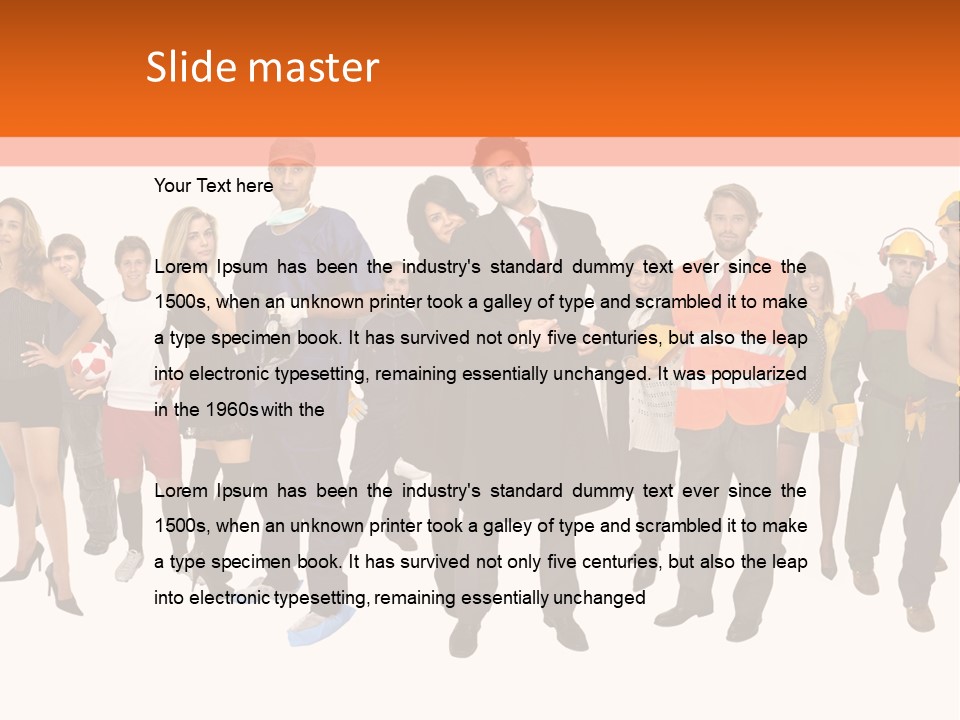 Modern People Female PowerPoint Template