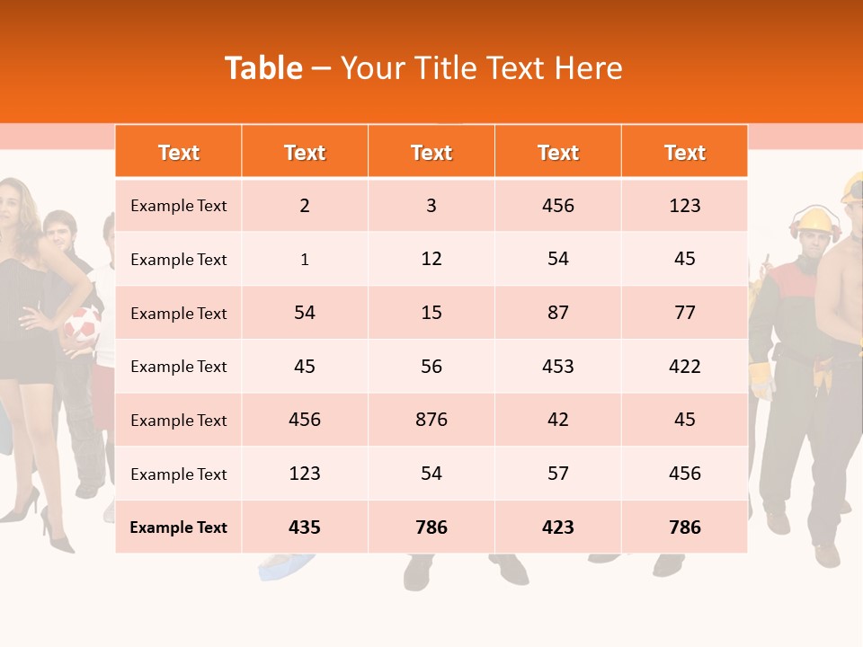 Modern People Female PowerPoint Template