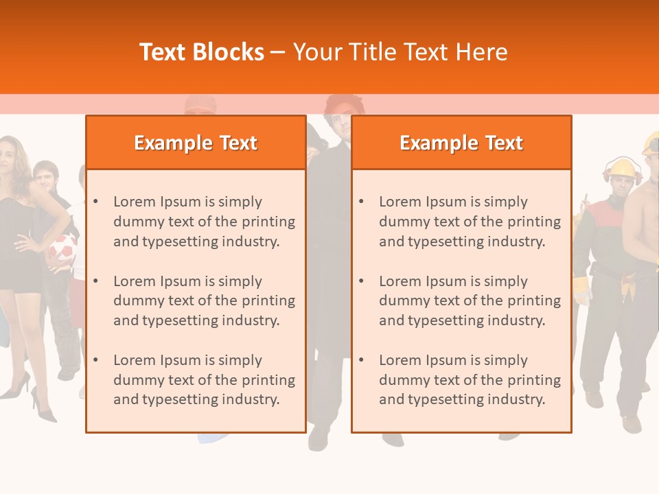 Modern People Female PowerPoint Template