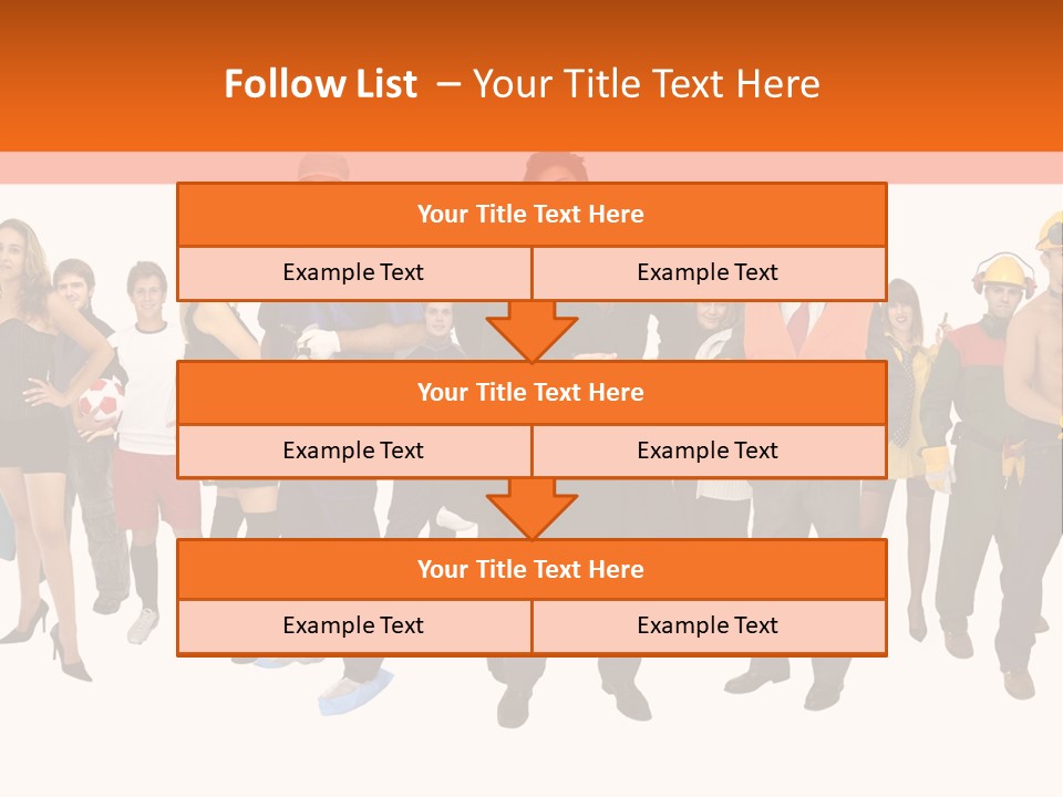 Modern People Female PowerPoint Template