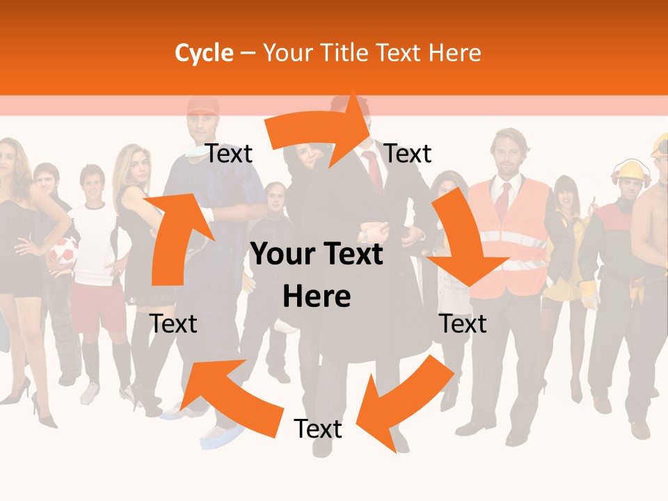 Modern People Female PowerPoint Template