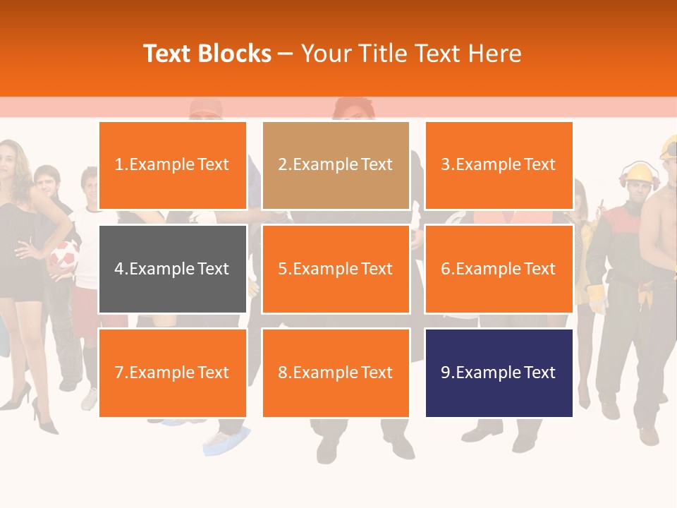 Modern People Female PowerPoint Template