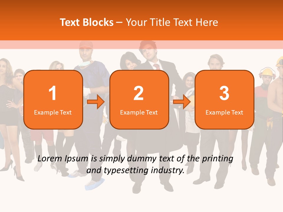 Modern People Female PowerPoint Template