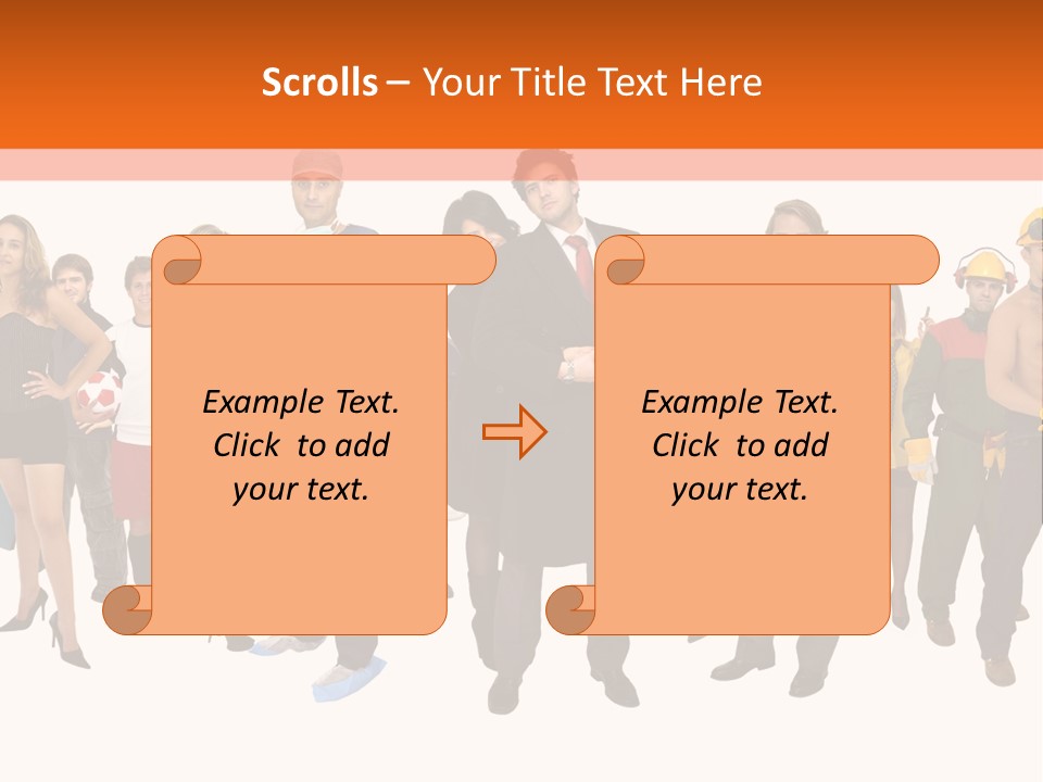 Modern People Female PowerPoint Template