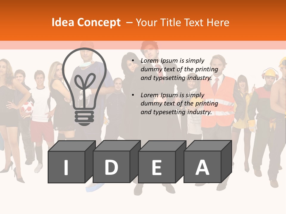 Modern People Female PowerPoint Template