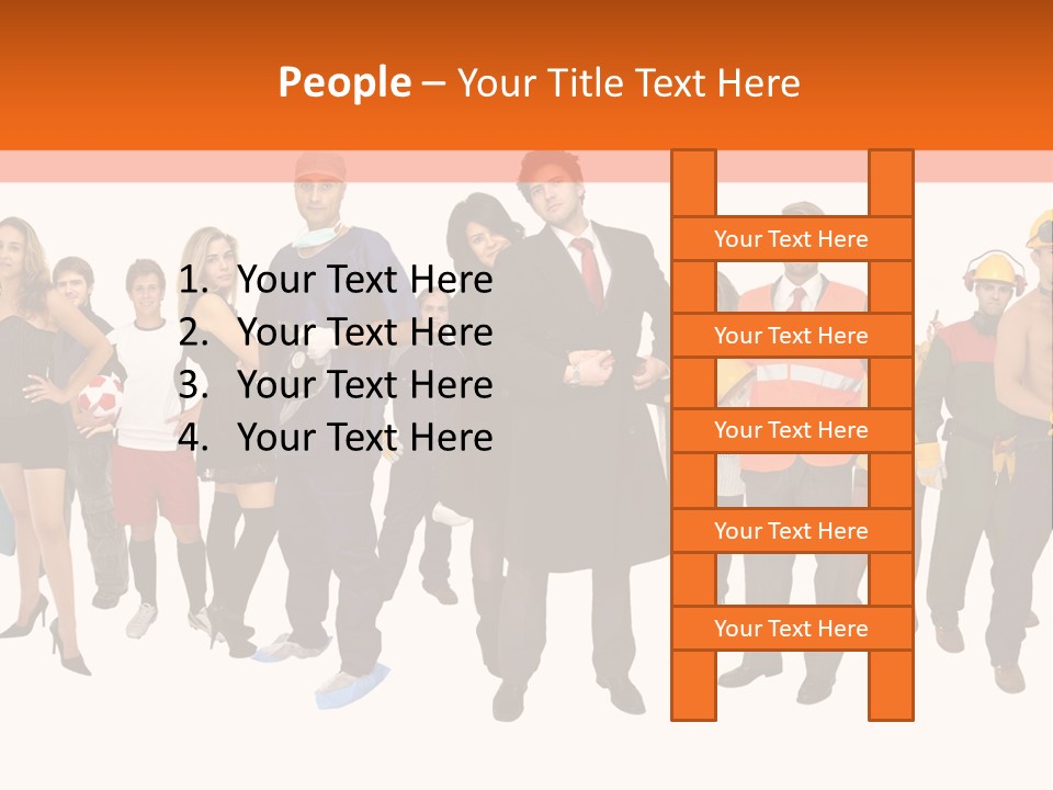 Modern People Female PowerPoint Template