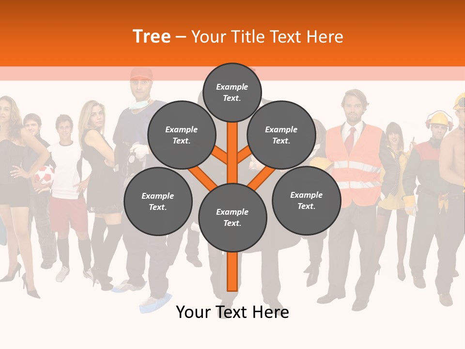 Modern People Female PowerPoint Template