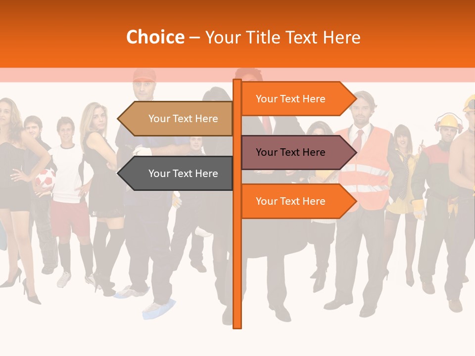 Modern People Female PowerPoint Template